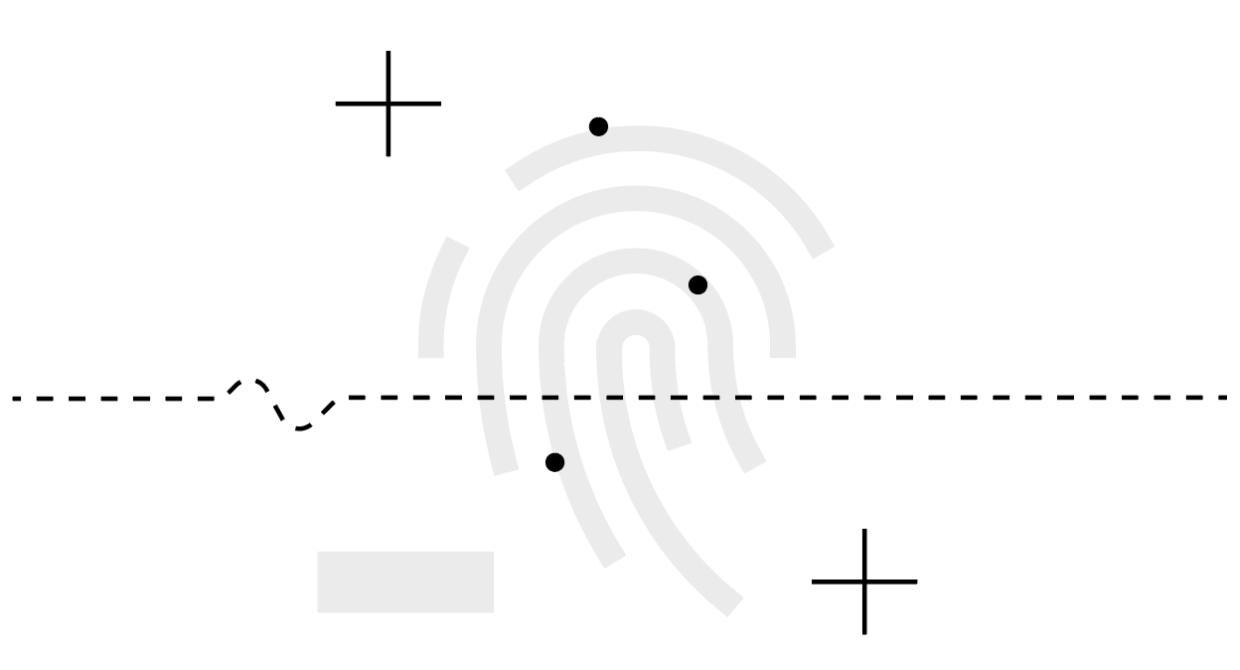 Line illustration of computer code symbols